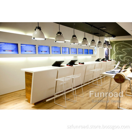 Custom design display counter for mobile phone shop
